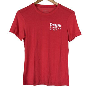 NOBULL Women's CrossFit Seminar Staff Red T-Shirt Size Small NWT